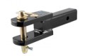 FORKED MOUNT FOR PINTLE EYE WITH PIN AND CLIP