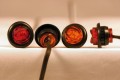 DUAL LED,3/4" ROUND LED MARKER LIGHT, AMBER