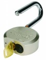 TRIMAX Hardened 64MM Solid Steel Padlock w/ 1.25" x 11MM Dia Shackle (re-keyable)