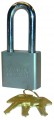 TRIMAX Sq. Hardened 50MM Solid Steel Padlock w/ 2.25" x 10MM Dia. Shackle (re-keyable)