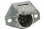 7 PIN ROUND FEMALE SOCKET, STEEL