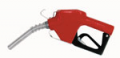 3/4" RED, UNLEADED AUTOMATIC NOZZLE WITH HOOK