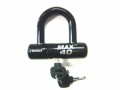TRIMAX HIGH SECURITY DISC U-LOCK with 1/2" Shackle - BLACK