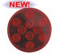 LED 4" ROUND SEALED RED STOP/TURN/TAIL, 10 DIODE