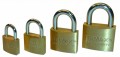 Marine Grade Locking Solid Brass Body w/ Hardened .87" x .25" Dia. Shackle