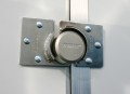 TRIMAX  "Hockey Puck" Internal Shackle Door Hasp - 2 Pieces with 3 holes
