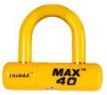 TRIMAX HIGH SECURITY DISC U-LOCK with 1/2" Shackle - YELLOW